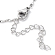 304 Stainless Steel Twist Bar Link Chain Necklaces(NJEW-K249-14P)-3