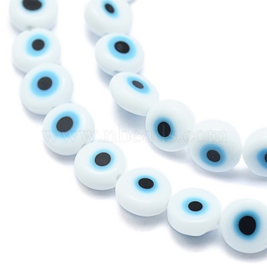 Chapelets de perles rondes de chalumeau manuelles de mauvais œil(X-LAMP-L058-6mm-14)-3