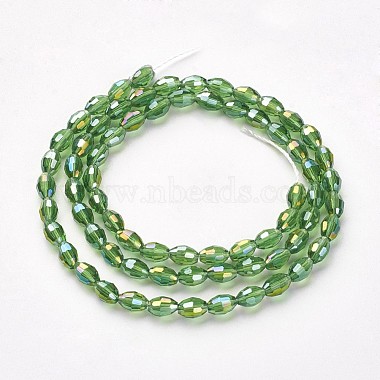 Electroplate Glass Beads Strands(GC885Y)-3