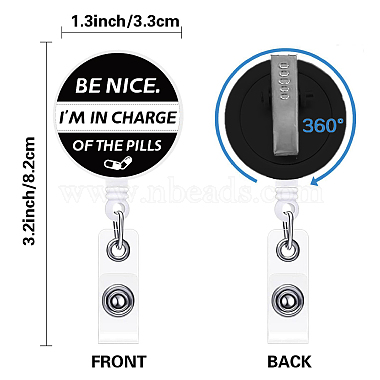 Flat Round ABS Plastic Badge Reel(JEWB-WH0036-002)-2