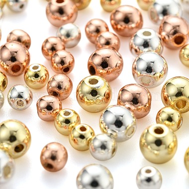 330 pièces 6 styles 3 couleurs galvanoplastie brins de perles d'hématite synthétiques non magnétiques(G-FS0001-07)-4