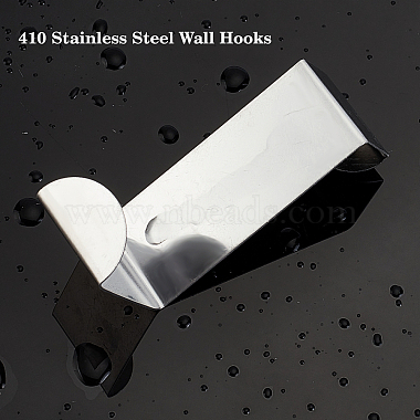 Gorgecraft 8Pcs 410 Stainless Steel Wall Hooks(AJEW-GF0003-71)-4