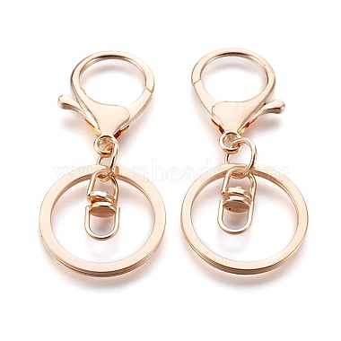 Alloy Keychain Clasp Findings(X-IFIN-F151-02G)-2