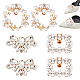 Elite 6Pcs 3 Style Plastic Imitation Pearl Shoe Decoration(AJEW-PH0004-51)-1