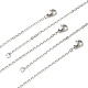 10Pcs 304 Stainless Steel Cable Chain Necklaces Set for Men Women(STAS-YW0002-01P)-1