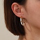 boucles d'oreilles créoles dorées 304 en acier inoxydable avec émail(SQ2543-2)-4