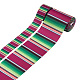 2Rolls 2 Styles Stripe Pattern Printed Polyester Grosgrain Ribbon(OCOR-TA0001-37M)-1