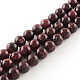 Dyed Natural Sesame Jasper Round Beads Strands(G-R342-6mm-11)-1