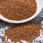 MIYUKI Delica Beads, Cylinder, Japanese Seed Beads, 11/0, (DB2287) Matte Opaque Glazed Persimmon, 1.3x1.6mm, Hole: 0.8mm, about 2000pcs/bottle, 10g/bottle(SEED-JP0008-DB2287)