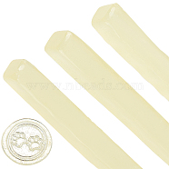 Sealing Wax Sticks, without Wicks, for Wax Seal Stamp, Champagne Gold, 102x10x10mm(DIY-WH0264-15B)