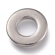 304 Stainless Steel Linking Rings, Donut, Stainless Steel Color, 12x2mm, Inner Diameter: 6mm(STAS-F263-03P)
