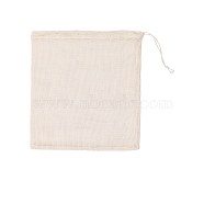 Cotton Storage Pouches, Drawstring Bags, Rectangle, Antique White, 30x24cm(HOUS-PW0002-01C)