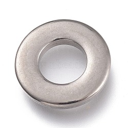 Tarnish Resistant 304 Stainless Steel Linking Rings, Donut, Stainless Steel Color, 12x2mm, Inner Diameter: 6mm(STAS-F263-03P)