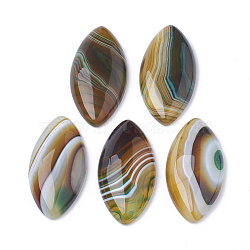 Natural Brazilian Agate Cabochons, Dyed, Horse Eye, 40x19.5x5~6.5mm(X-G-S295-02)