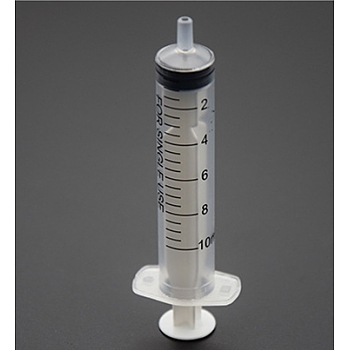 Screw Type Hand Push Glue Dispensing Syringe(without needle), Clear, 104x31.5~32x16.5mm, Capacity: 10ml