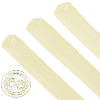 Sealing Wax Sticks, without Wicks, for Wax Seal Stamp, Champagne Gold, 102x10x10mm