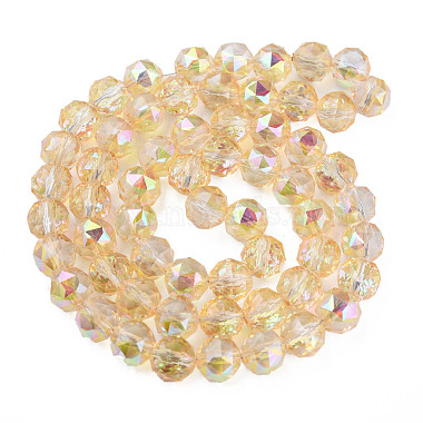 Electroplate Transparent Glass Beads Strands(EGLA-N002-34B-C07)-2
