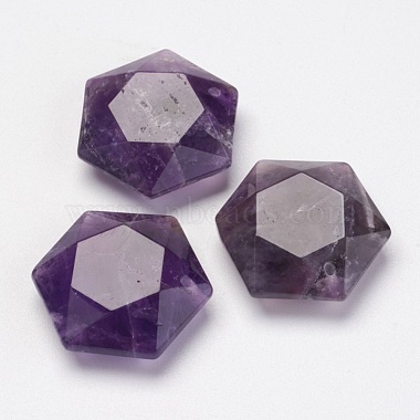 Hexagon Amethyst Pendants