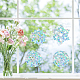 16 Sheets Waterproof PVC Colored Laser Stained Window Film Static Stickers(DIY-WH0314-081)-7