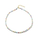 Natural Shell & Glass Seed Beaded Necklace Bracelet(SJEW-JS01245)-3