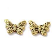 Tibetan Style Alloy Beads, Cadmium Free & Lead Free, Butterfly, Antique Golden, 12x18x3.5mm, Hole: 1mm, about 588pcs/1000g(FIND-A035-10AG)
