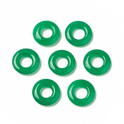 Natural Malasia Jade Linking Rings, Dyed, Round Ring, 17.5~18x3.5mm, Inner Diameter: 7.5~8mm(G-G994-E02-01)