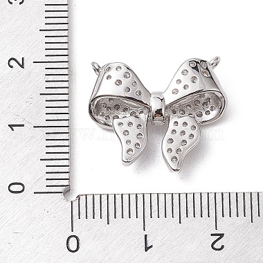 Placage de crémaillère en laiton micro pavé pendentifs en zircone cubique claire(KK-H463-08P)-3