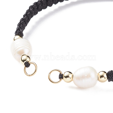 Half Finished Polyester Braided Pearl Bracelet(AJEW-JB01128-05)-3