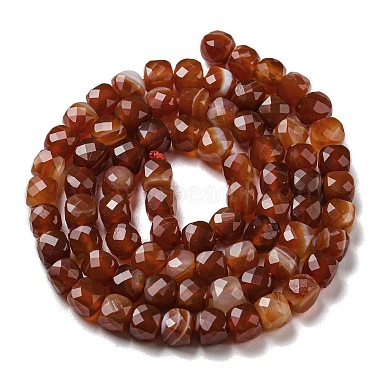 Natural Banded Agate/Striped Agate Beads Strands(G-G005-B02-01)-3