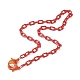 Acrylic Cable Chain Necklace Sets(NJEW-JN03635)-3
