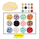 480 pièces 12 couleurs cuisson perles de verre nacrées peintes perles rondes(HY-YW0001-04)-2