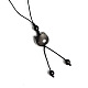 Natural Silver Obsidian Pendant for Mobile Phone Strap(PW-WG59344-07)-1