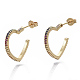 Brass Micro Pave Colorful Cubic Zirconia Stud Earrings(EJEW-S208-009)-1