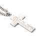 304 Stainless Steel Cross Pendant Necklaces(NJEW-M197-04P)-2