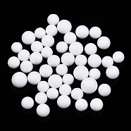 Small Craft Foam Balls, Round, for DIY Wedding Holiday Crafts Making, White, 4.5~6.5mm(KY-T007-08A-A)