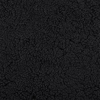 1Pc Polyester Plush Fabric, Carpet Pillow Accessories, Black, 1500mm, about 1m/pc
