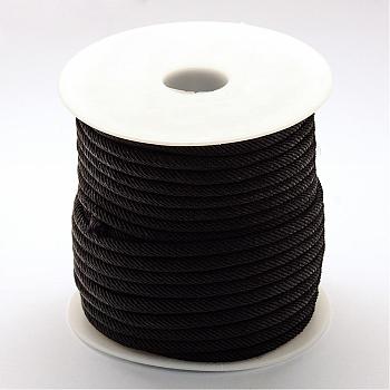 Nylon Thread, Black, 4~5mm, about 27.34 yards(25m)/roll
