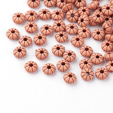 6mm Peru Pumpkin Acrylic Beads