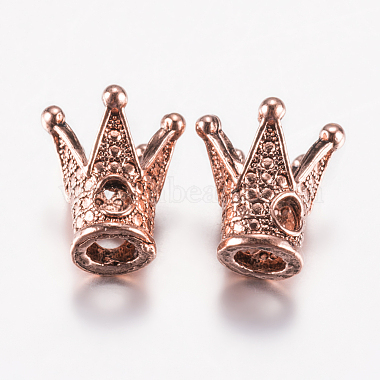 13mm Crown Alloy Beads