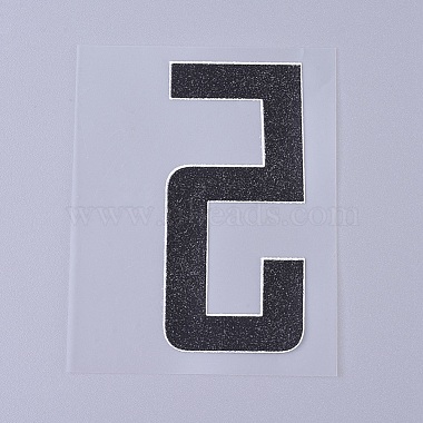 (Clearance Sale)Number Iron On Transfers Applique Hot Heat Vinyl Thermal Transfers Stickers For Clothes Fabric Decoration Badge(DIY-WH0148-43E)-2