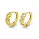 Rack Plating Brass Clear Cubic Zirconia Hoop Earrings for Women(EJEW-M213-38G)-1