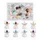 16Pcs 8 Styles Natural & Synthetic Mixed Gemstone AB Color Acrylic Pendants(G-FW0001-37)-1