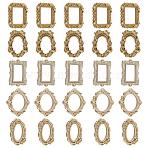 25Pcs 5 Styles Resin Photo Frames, for Pictures Embossed Photo Props Wall Decor Accessories, Mixed Shapes, 43.5~69x36~53x5~9.5mm, 5pcs/style(AJEW-DR0001-77)