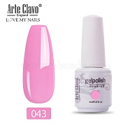 8ml Special Nail Gel, for Nail Art Stamping Print, Varnish Manicure Starter Kit, Pearl Pink, Bottle: 25x66mm(MRMJ-P006-I010)