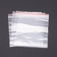 Plastic Zip Lock Bags, Resealable Packaging Bags, Top Seal, Rectangle, about 9cm wide, 13cm long, Unilateral Thickness: 1.2 Mil(0.03mm)(X-OPP11)