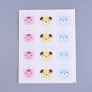DIY Sealing Stickers, Label Paster Picture Stickers, Animal Theme, Mixed Color, 16.15x12.2cm(DIY-O002-06)