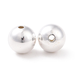 Sterling Silver Beads, Seamless Round, Silver, 8mm, Hole: 1.5mm(X-STER-A010-8mm-239A)