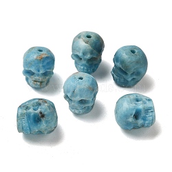 Natural Apatite Beads, Skull, 9~9.5x8~8.5x9~9.5mm, Hole: 1.4mm(G-K387-02A)