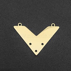 201 Stainless Steel Chandelier Components Links, Laser Cut, Golden, 19.5x28x1mm, Hole: 1.4mm(STAS-N090-LA193)