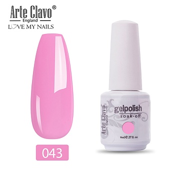 8ml Special Nail Gel, for Nail Art Stamping Print, Varnish Manicure Starter Kit, Pearl Pink, Bottle: 25x66mm